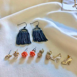 Vintage earring sets of 5